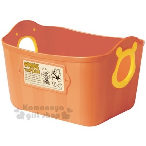 迪士尼 小熊維尼 日製軟式收納盒《L.橘》2.5L