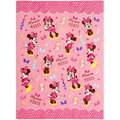 迪士尼 米妮 純棉浴巾 85x115cm (桃愛心款)