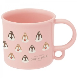 迪士尼 奇奇蒂蒂 日本製 抗菌塑膠杯 200ml (粉大臉款)