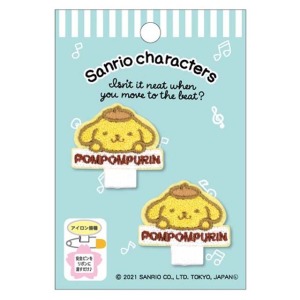 布丁狗 別針用造型燙布貼2入組 (黃姓名款)