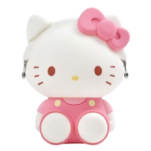 Hello Kitty 造型矽膠零錢包 p+g design (粉坐姿款)