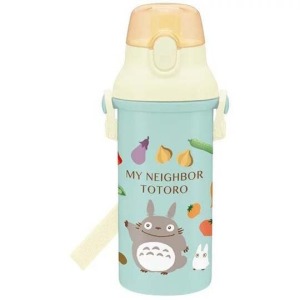 宮崎駿 龍貓 兒童直飲水壺附背帶 480ml (藍米水果款)