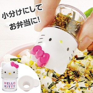 Hello Kitty 迷你造型塑膠調味罐 (白大臉款)