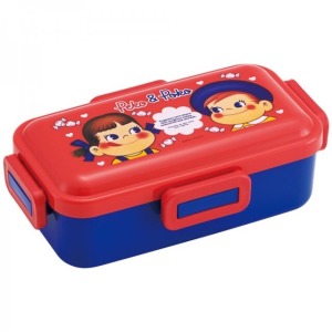 不二家Peko 方形四扣便當盒 530ml Ag+ (紅大頭款)