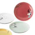Snoopy 日本製 迷你陶瓷圓盤5入組 (彩動作款)_1