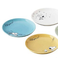 Snoopy 日本製 迷你陶瓷圓盤5入組 (彩動作款)_2