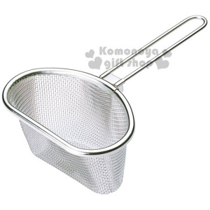 MAMA COOK 單把不鏽鋼濾網 (銀半圓款)