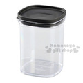 INOMATA 日本製 方形透明塑膠密封罐 520ml (黑蓋款)_4