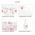 Hello Kitty 壓紋陶瓷咖啡杯盤6件組 (浪漫櫻花)_1