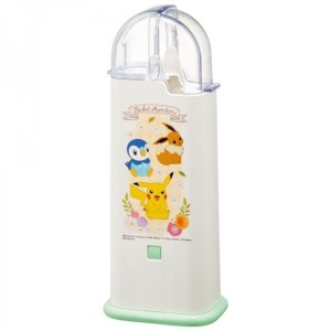 寶可夢 掀蓋塑膠餐具收納盒 (米綠集合款)