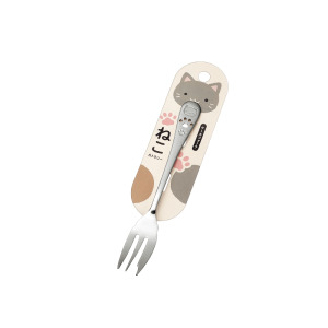 Ehco 日本製 不鏽鋼點心叉 (銀貓掌款)