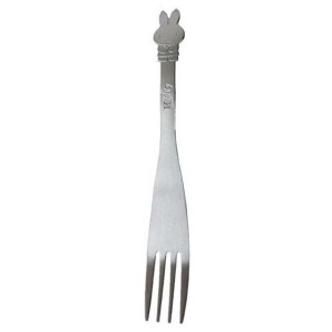 米菲兔 造型不鏽鋼叉子 L (銀站立款)