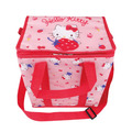 Hello Kitty 尼龍箱型保冷袋 (粉草莓)