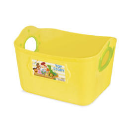 迪士尼 玩具總動員 三眼怪 日製方形軟式收納盒 2.5L (黃)