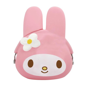 美樂蒂 矽膠扣型零錢包 p+g design (粉大臉)