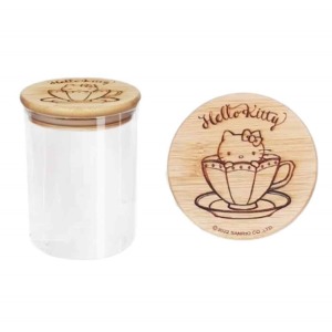 (特價) Hello Kitty 玻璃密封罐 800ml (茶杯款)