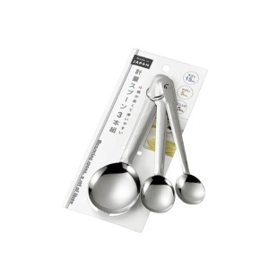ECHO 不鏽鋼計量匙3入組 (掛卡式 銀款)