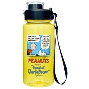 Snoopy 直飲式塑膠水壺 640ml (黃漫畫款)