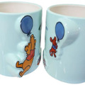 迪士尼 小熊維尼 陶瓷馬克對杯組 320ml (藍好友氣球款)_2