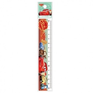 迪士尼 閃電麥坤 透明塑膠波浪尺 15cm (綠集合款)