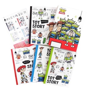 迪士尼 玩具總動員 方塊筆記4入組 M (手繪夾娃娃款)
