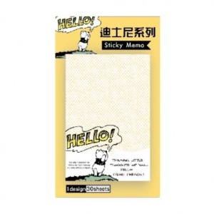 迪士尼 小熊維尼 便利貼 (hello款)