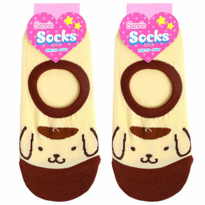 [特價]  布丁狗 成人隱形襪《紅棕.大臉》