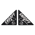 Snoopy 造型車門防撞貼2入組 (黑三角款)