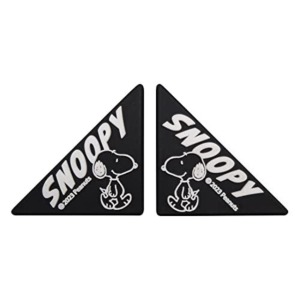 Snoopy 造型車門防撞貼2入組 (黑三角款)