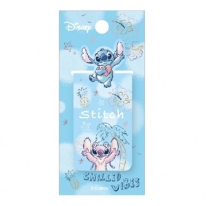 迪士尼 史迪奇 造型書籤磁鐵夾 (藍愛心款)