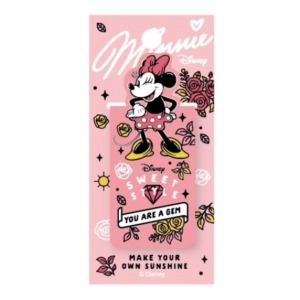 迪士尼 米妮 造型書籤磁鐵夾 (粉眨眼款)