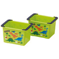 恐龍 小物收納籃2入組 (綠集合款)_1