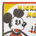 迪士尼 米奇 棉質短毛巾 34x36cm (白黃復古款)_1