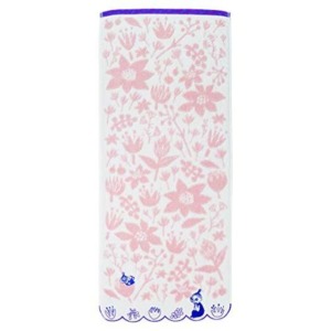 Moomin 棉質長毛巾 34x80cm (白粉花朵小不點款)