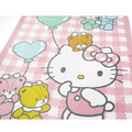 Hello Kitty 棉質浴巾 70x140cm (粉格子氣球款)_1