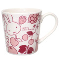 米飛兔 陶瓷馬克杯 350ml (白粉水果滿版款)