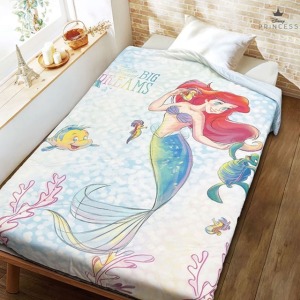 迪士尼 小美人魚 單人冰感瞬涼被 150x180cm (魔幻大海)