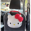 Hello Kitty 車用造型絨毛椅背吊掛置物袋 (大臉款)_2