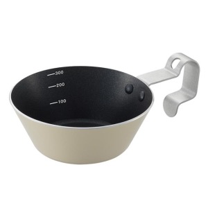 Snoopy 鋁製露營輕量單耳湯杯 360ml (米灰趴姿款)