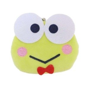 大眼蛙 絨毛造型口金零錢包 (大臉款)