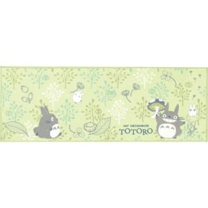 宮崎駿 龍貓 方形絨布地墊 (綠植物款)