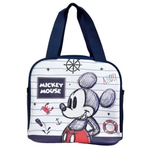 迪士尼 米奇 尼龍便當袋 (深藍素描款)