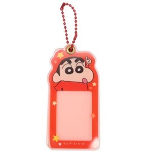 (特價) 蠟筆小新 壓克力相框鑰匙圈 (黃大臉款)