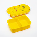 寶可夢 皮卡丘 方形抗菌雙扣便當盒 450ml Ag+ (黃大臉款)_1