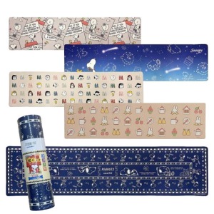 史努比 米飛兔 長方形矽膠地墊 45x180cm