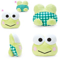 三麗鷗 絨布造型玩偶靠墊 (在小小的花園裡蛙鴨蛙鴨蛙) 大眼蛙 貝克鴨_1