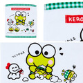 三麗鷗 棉質短毛巾 34x36cm (在小小的花園裡蛙鴨蛙鴨蛙) 大眼蛙 貝克鴨_1