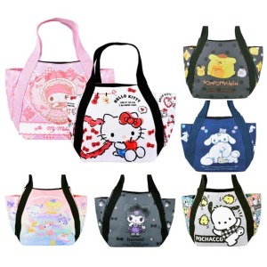 三麗鷗 尼龍小型托特包 Hello Kitty 美樂蒂 布丁狗 大耳狗 酷洛米