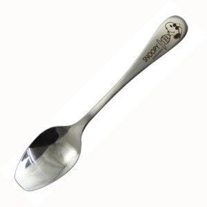 史努比 不鏽鋼平口湯匙 18.3cm (墨鏡款)