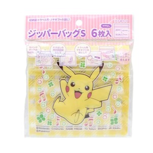 寶可夢 皮卡丘 透明橫式夾鏈袋6入組 S (銅板小物)